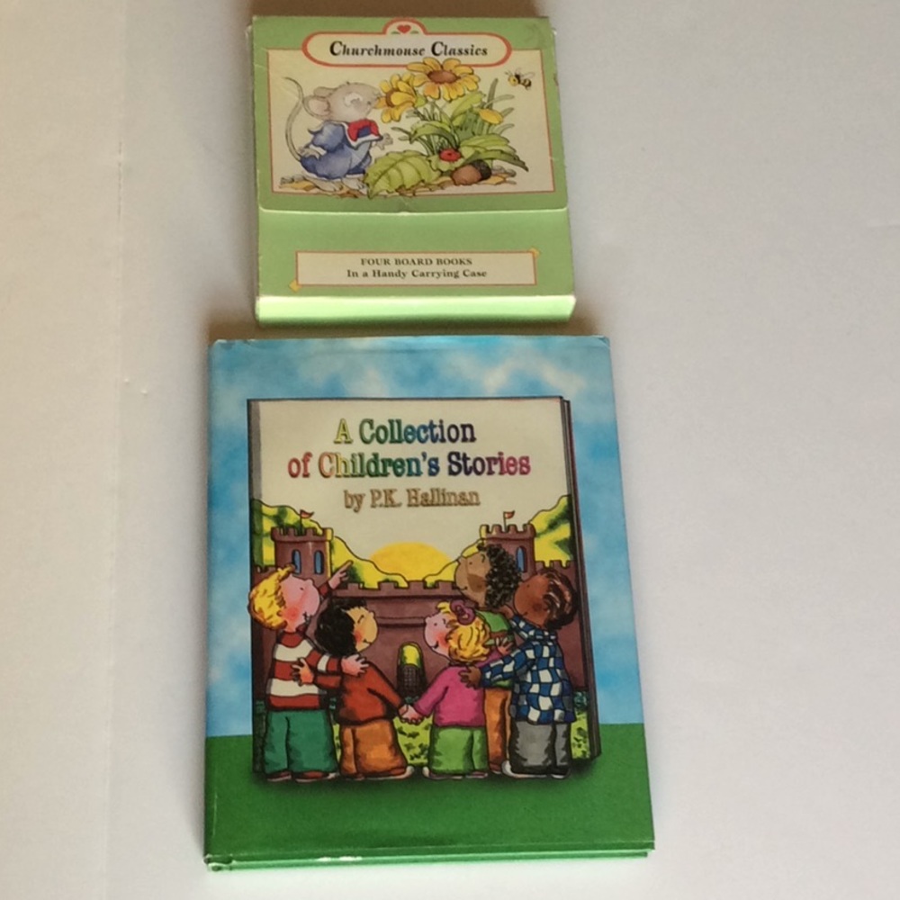 Church Mouse Classics  P K Hallinan 4 Board books in carrying case 1999 Vintage